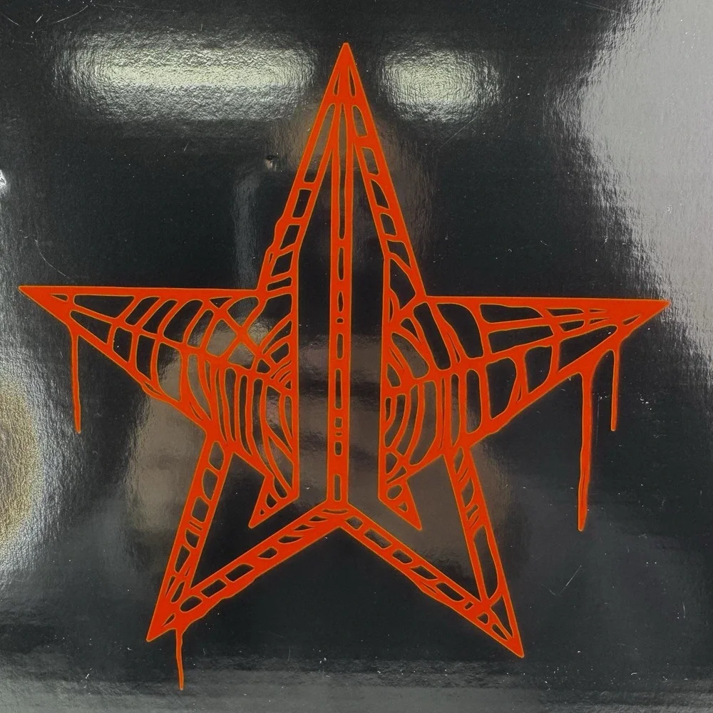 Jeffree Star Cosmetics Black & Orange Soft Touch Mirror New In Box